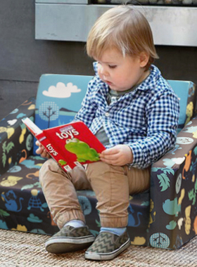 儿童沙发 宝宝折叠小沙发床 澳洲 FLIPOUT SOFA 布艺可爱可拆洗