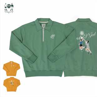 十贰码Leredita 马拉多纳上帝之手500克重磅纯棉复古针织翻领卫衣