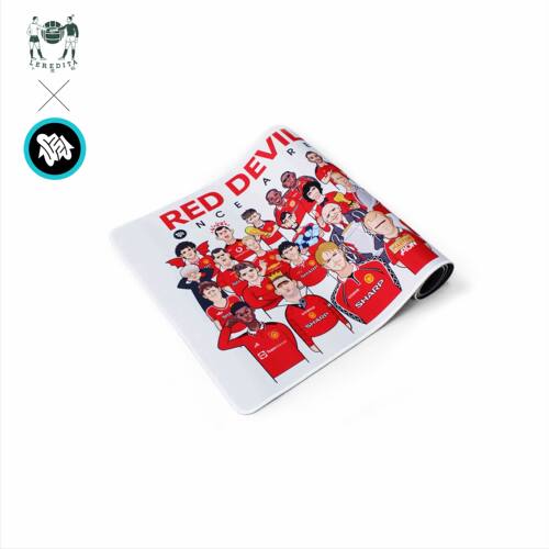 原创红魔曼联球星艺术桌垫