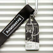 AviationTag卡利塔航空Kalitta 波音747 200F飞机蒙皮钥匙扣挂件
