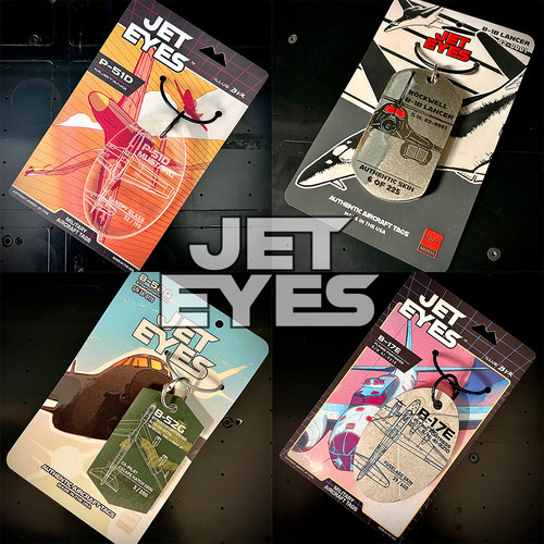 JETEYES战斗机B17 P51D F15轰炸飞机蒙皮钥匙扣 鱼鹰行李牌挂件