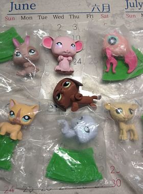 多美正版老货 TOMY至Q小宠物屋 LPS小动物 可爱卡通儿童玩具摆件