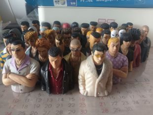 库存老货需自己清洗正版散货处理 热血高校 武装战线 胸像 半身像