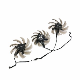 GeForce 铭瑄 RTX 2080 3风扇4针PWM散热 适用耕升 显卡风扇 PNY