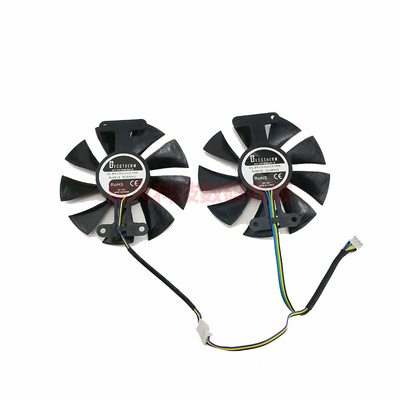 适用迪兰恒进RX 580 2048SP X-Serial 战神 显卡散热风扇双风扇