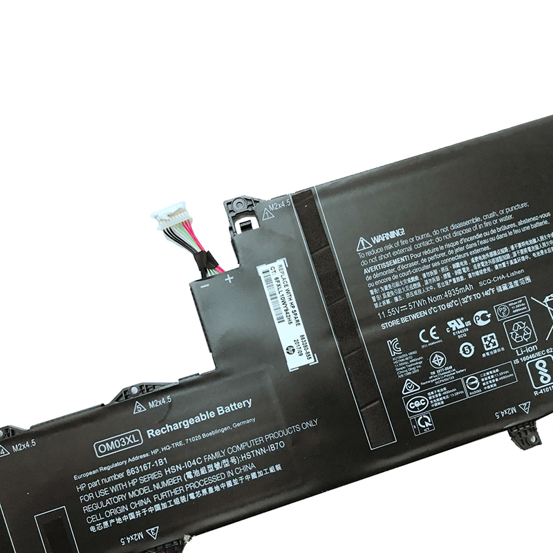 适用原装HP 863167-171 OM03XL 1GY31PA,HSTNN-IB7O笔记本电池