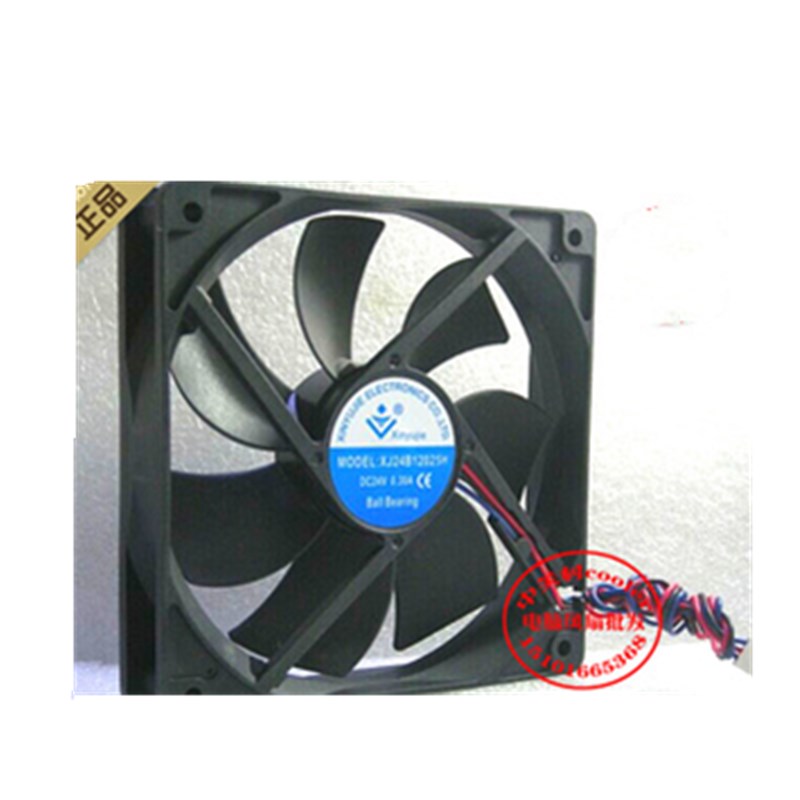 适用XJ24B 12025H DC24V 0.30A 工业 电梯 UPS 直流风扇 风机散热