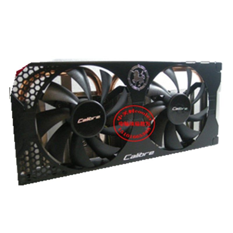 适用台式华硕技嘉 GV-N560GOC-1GI 散热器GTX560显卡风扇双热管