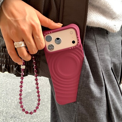 【不发黄顶配磁吸波漾壳】桑绒紫赵露思同款潮牌iphone17promax苹果16Pro/15/14/手机壳纯色液态硅胶软糯手感