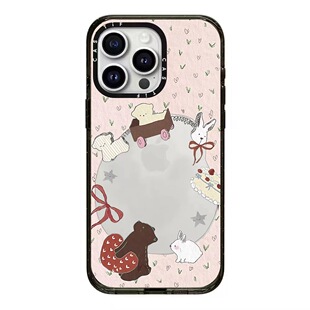 Roria系列透明黑框磁吸手机壳镜面magsafe适用苹果iPhone17ProMax16pl15