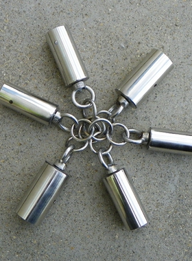 包邮DIY不锈钢三节棍配件梢子棍连枷棍链接盘龙棍堵头桩头送钉子