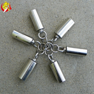 包邮DIY不锈钢三节棍配件梢子棍连枷棍链接盘龙棍堵头桩头送钉子
