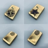 Медная зажигалка на керосине, нашивка, латунные металлические аксессуары, DIY