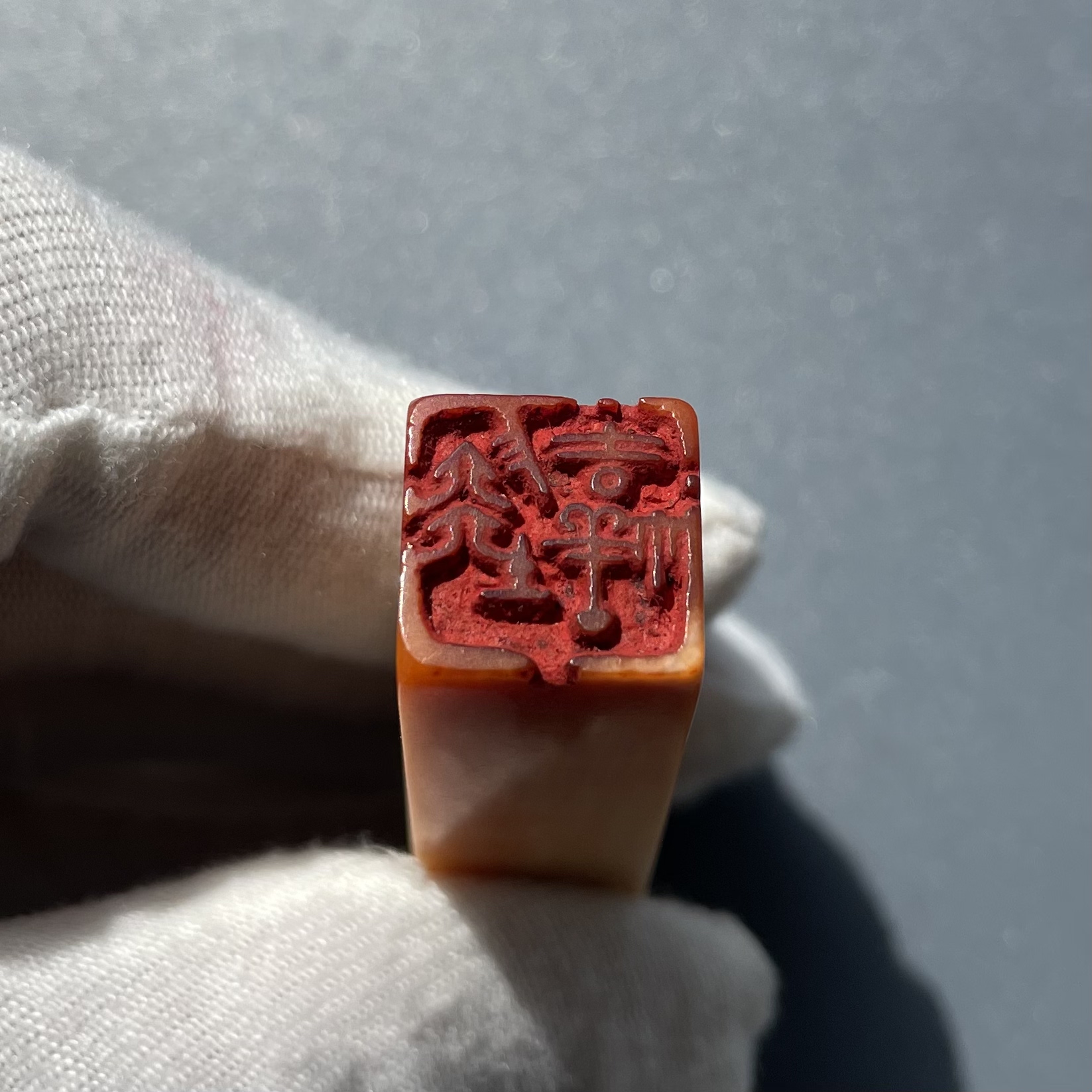 真品老包浆精美清代老料印章金石篆刻好材料老物件收藏保真保老