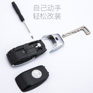 适用于奔驰AMG钥匙壳新E级E300LC级260L GLC GLA 钥匙后盖 改装