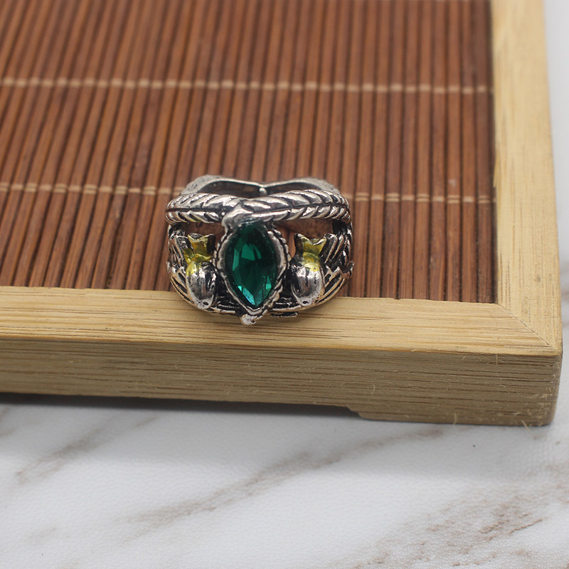 电影魔戒指环王阿拉贡男士复古百搭简约潮人合金戒指学生个性指环