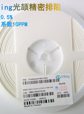 Viking精密排阻0.5%10PPM1206