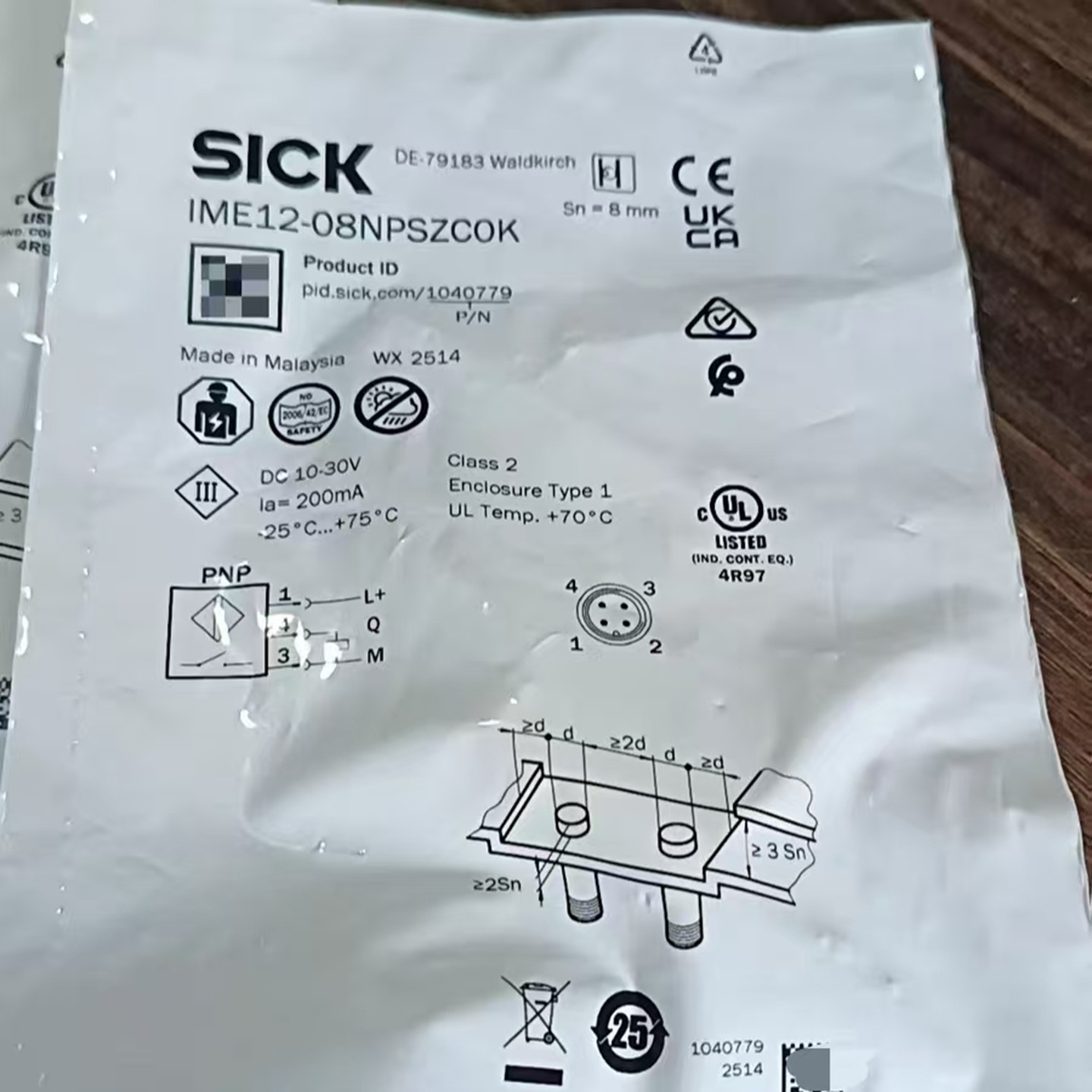 IME12-08NPSZC0K西克接近传感器