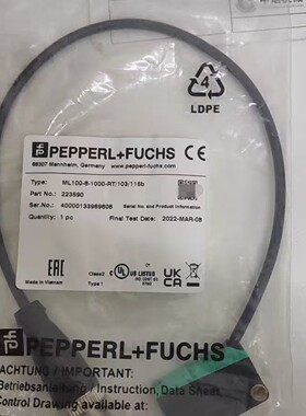 ML100-8-1000-RT/103/115B倍加福漫反射光电传感器订货号：223590