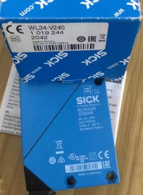 WL34-V240西克Sick镜反射式光电传感器订货号：1019244全新原装