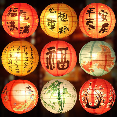 带灯-可自由串连-节日装饰灯笼