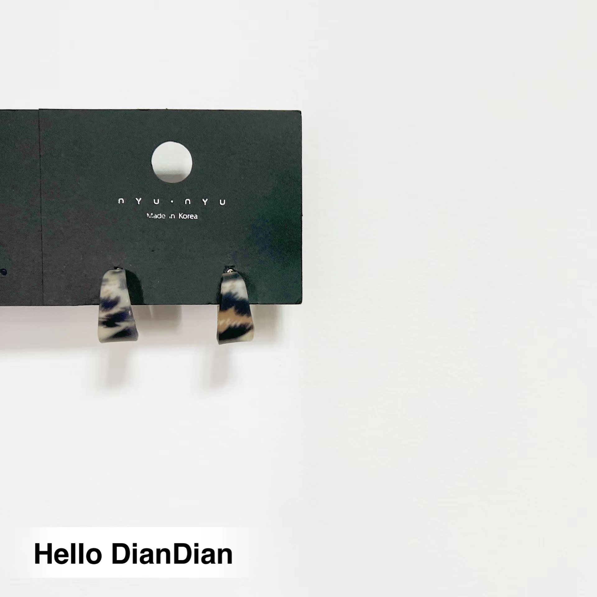 豹纹大气复古百搭ins网红耳环