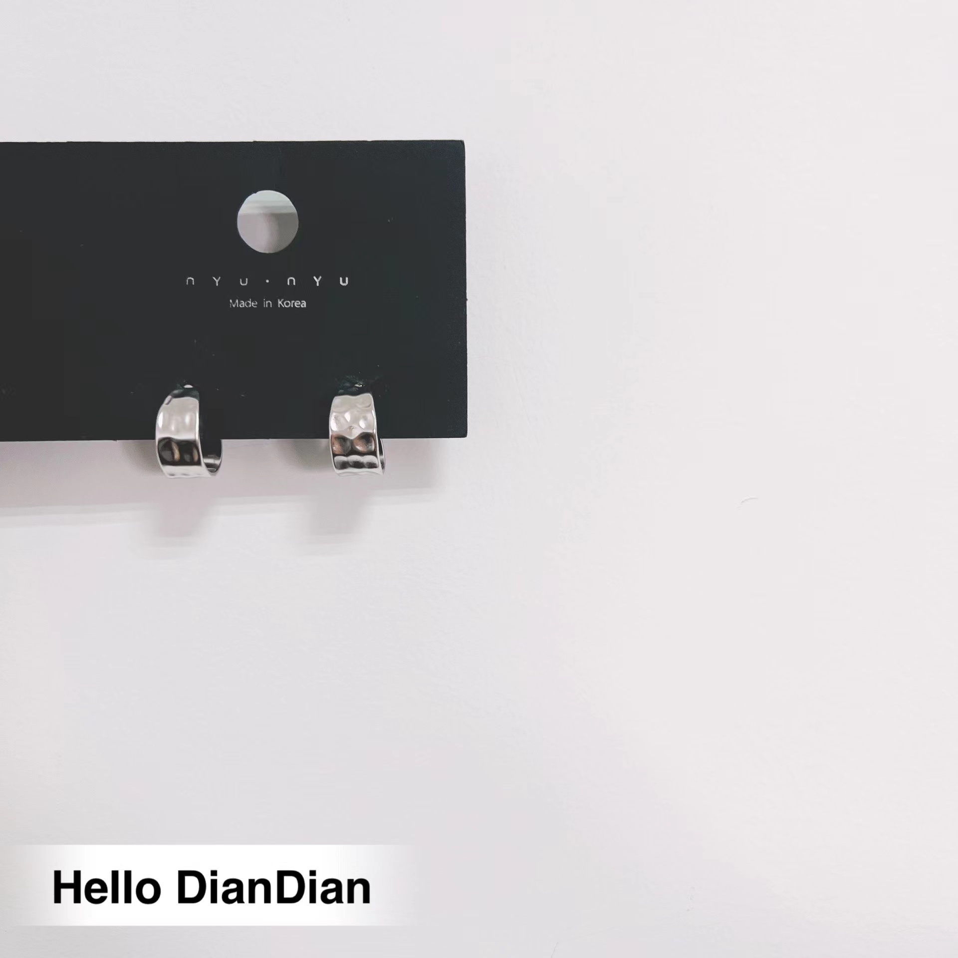 复古哑光简约百搭休闲银色耳环