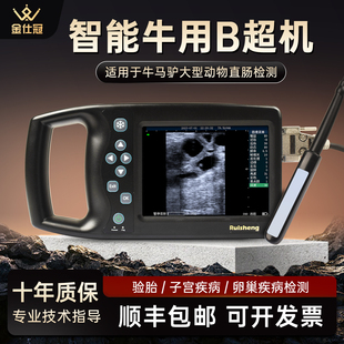牛用兽用B超机便携式彩超仪猪牛羊马用超声验孕测孕仪器高清彩屏