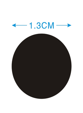 1.3CM黑色小圆贴指示灯LED灯遮光贴电源灯防窥黑色贴纸500个/10元