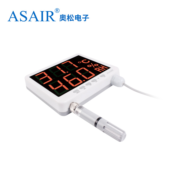 ASAIR奥松-AS109多功能网络温湿度计壁挂式显示记录仪RS485通信