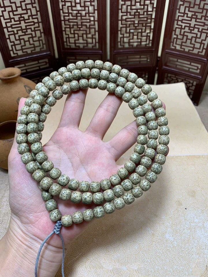 一物一图 海南料原生态星月菩提子男女正月手串文玩项链108颗佛珠