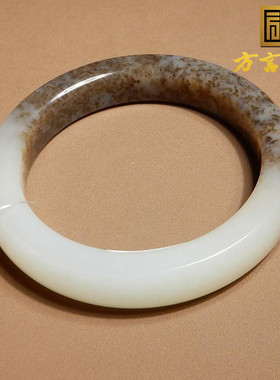 方言和田玉新疆糖羊脂白玉手镯
