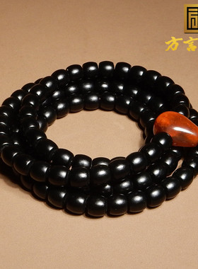方言和田玉塔县油润黑青玉籽手串