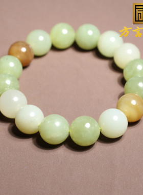 方言和田玉糖玉黄口青海白玉手串