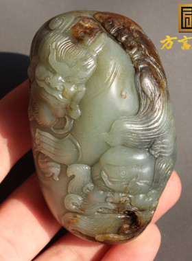 新疆老熟沙枣青底枣红皮把件