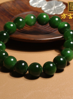 辣阳绿难得收藏级12mm手串