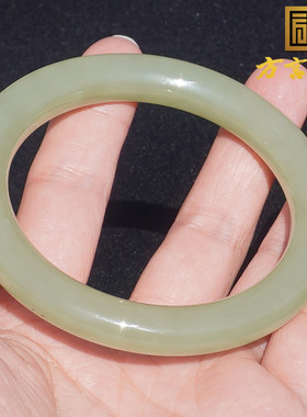 和田玉新疆细润高脂青黄口料手镯