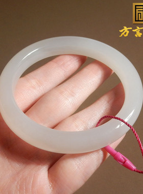 青海老坑料淡紫色泽均匀57mm手镯