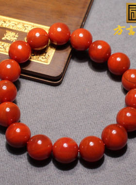 方言包浆14mm圆珠手串