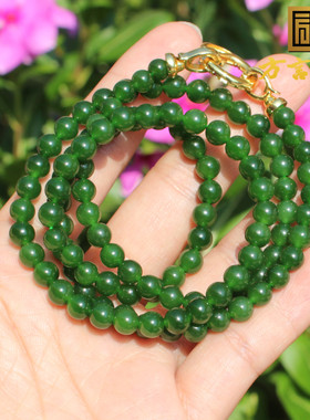 和田玉老俄料无黑点冰阳绿碧玉