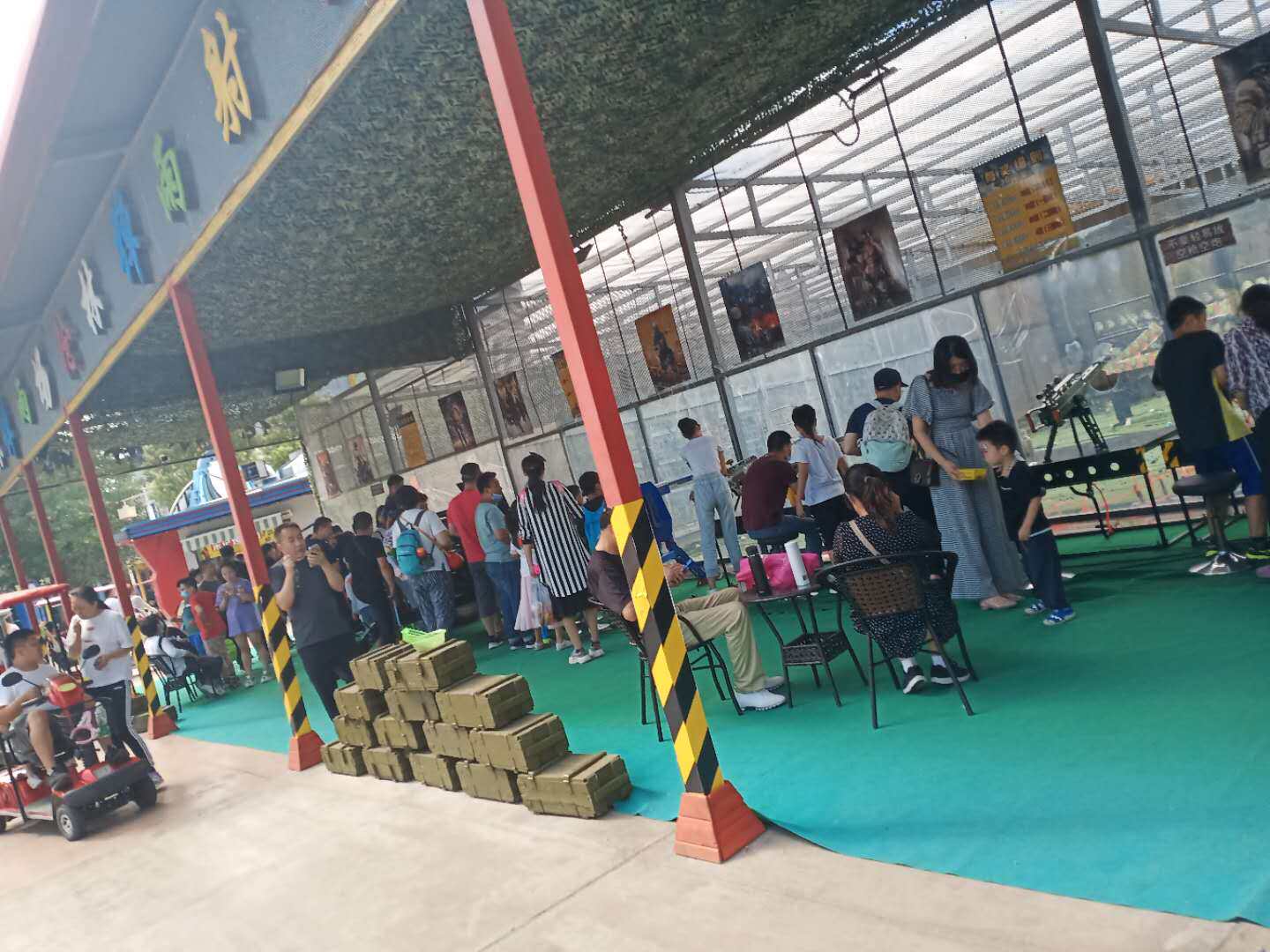公园广场摆摊射击枪林弹雨射击场 儿童射击打靶气炮枪游乐气炮