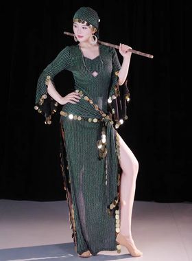 肚皮舞民俗风saidi袍子2025新款东方舞团体个人比赛表演出服套装