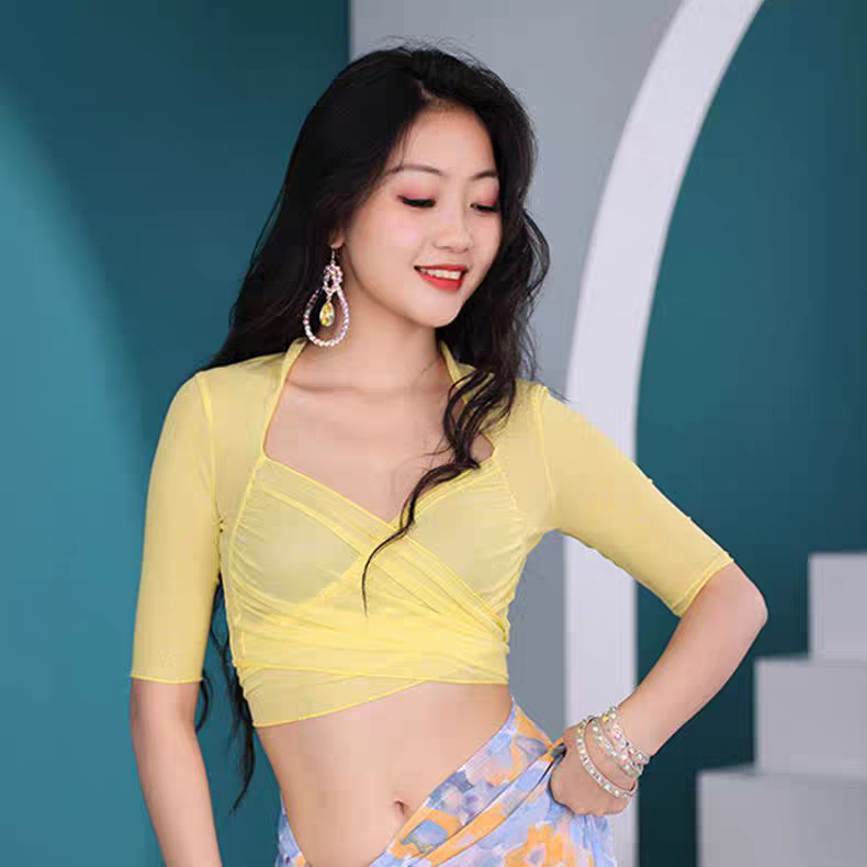 肚皮舞百搭上装练功练习东方舞蹈