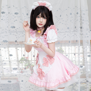 万圣节猫系女仆cosplay二次元萌系猫娘女佣cos服软妹Lolita连衣裙