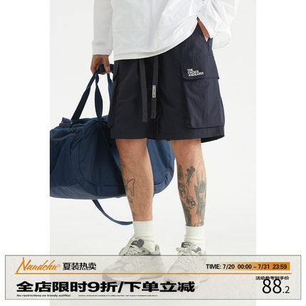 男道日系大口袋工装短裤男生夏季潮牌复古百搭宽松运动休闲五分裤