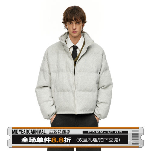 男道美式加厚立领棉服男2025冬季潮牌复古情侣宽松休闲保暖棉衣潮