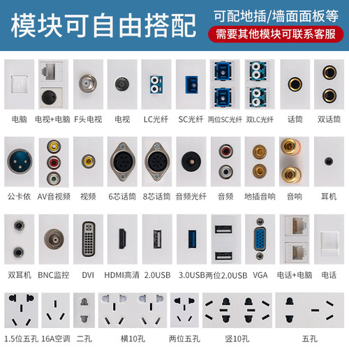 128型模块HDMI音频VGA话筒多媒体