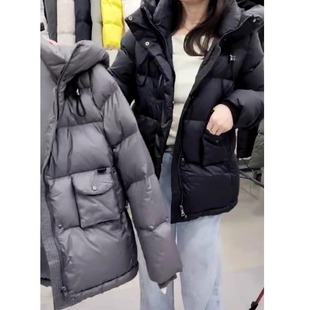加厚女鹅绒羽绒外套潮款 冬季 休闲版 宽松大码 360 新款