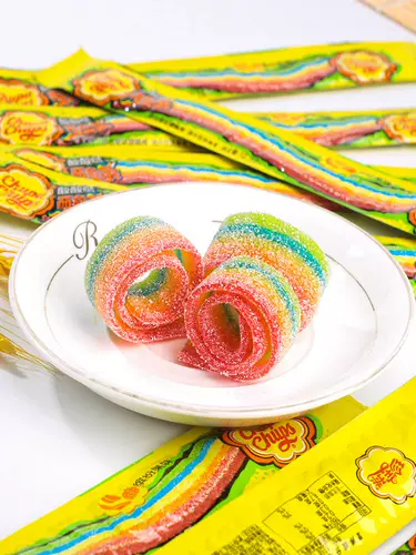 Alpine Treasure Pearl Sour Strip Сенди Соус Длинные радуги радужная тяга сахарная пленка верблюжь.