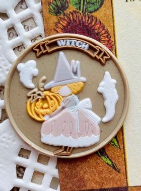 【Lookstamp】 复古植物浮雕玫瑰 原创火漆印章